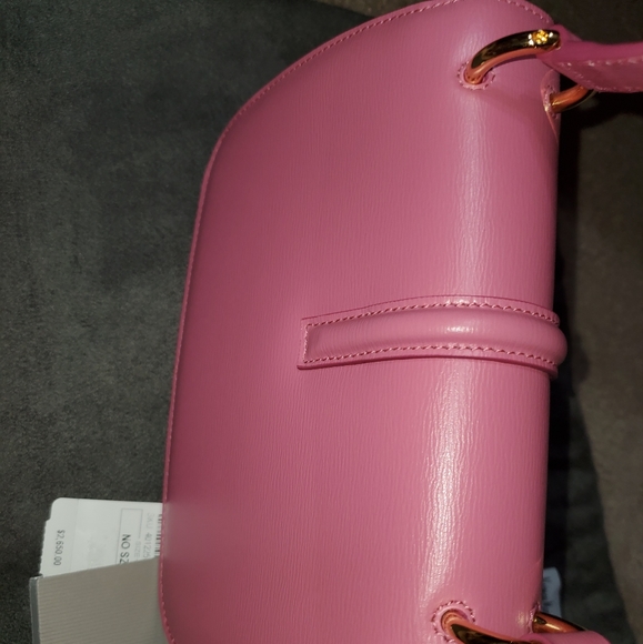 Authentic Tom Ford 001 Lock Mini Flap Shoulder Bag color Pink - Picture 11 of 13